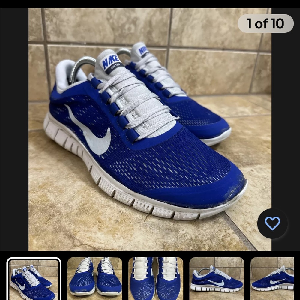Nike ID Nike Free 5.0 mens size 11  Duke Blue/white kcl-1